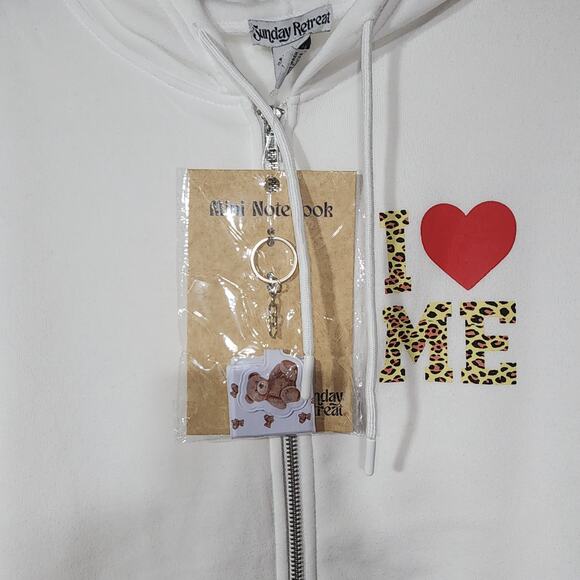 I love me teddy bear women's Large Hoodie - Picture 2 of 6